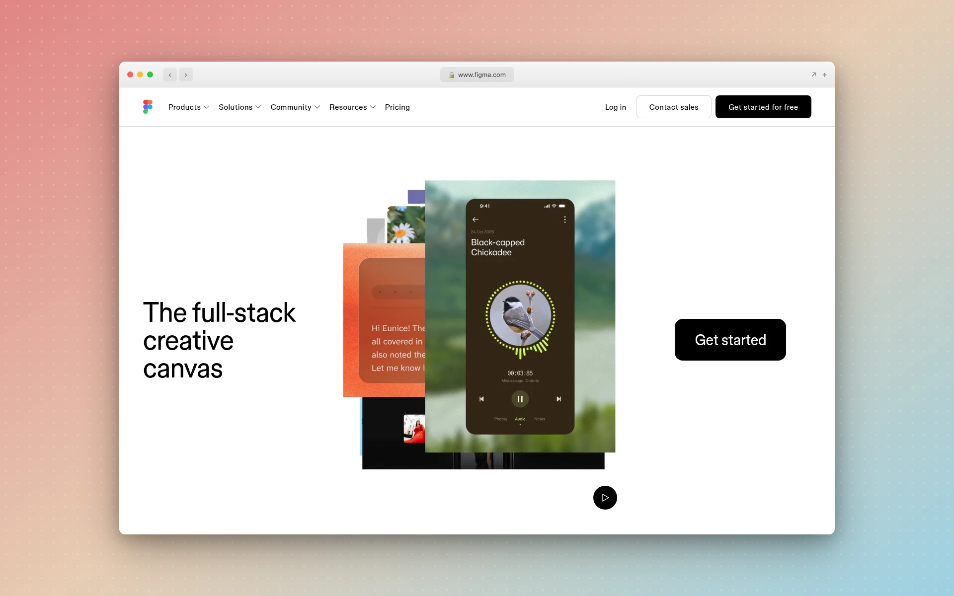 Figma homepage