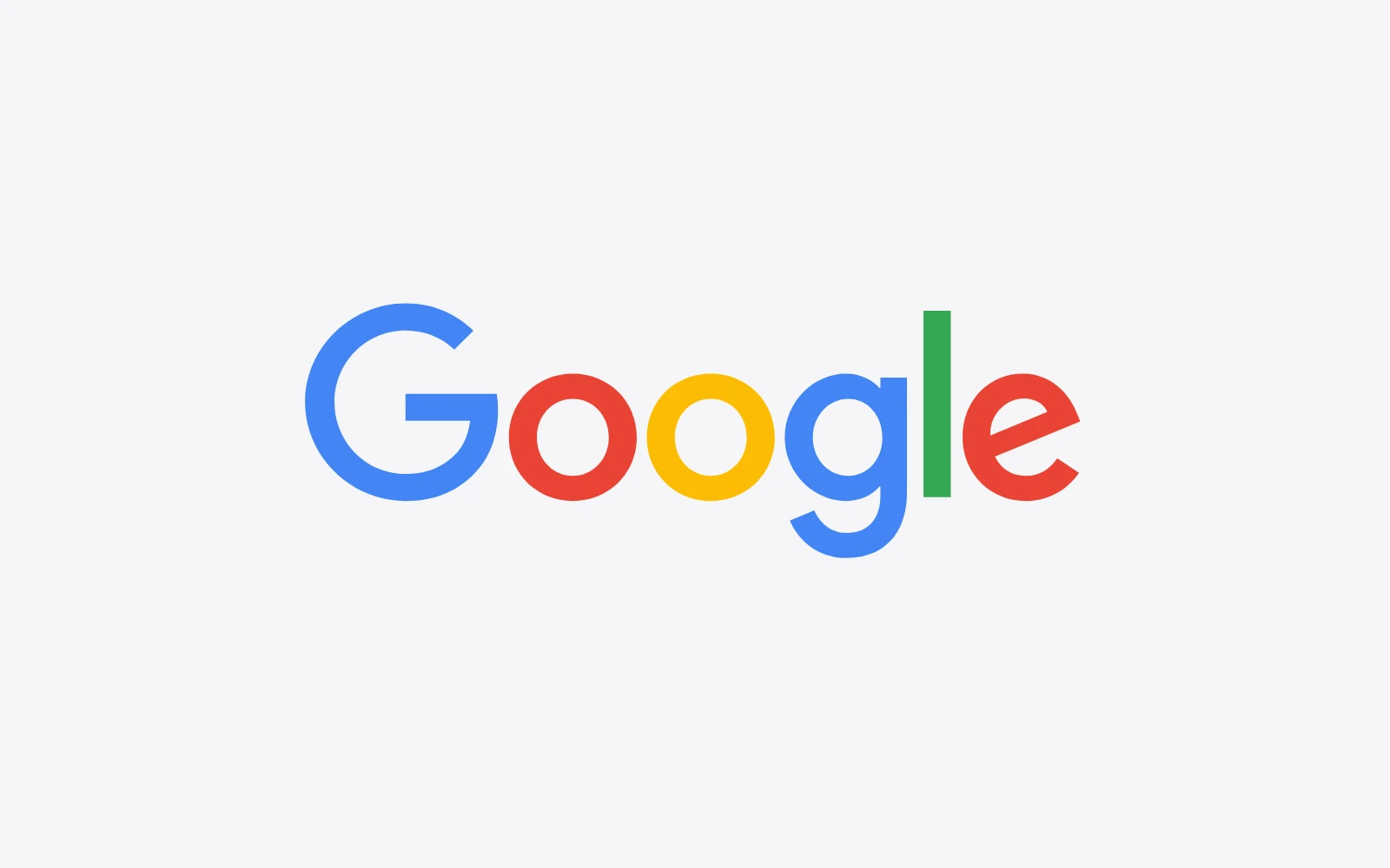 The Google logo, the multicolor Google wordmark