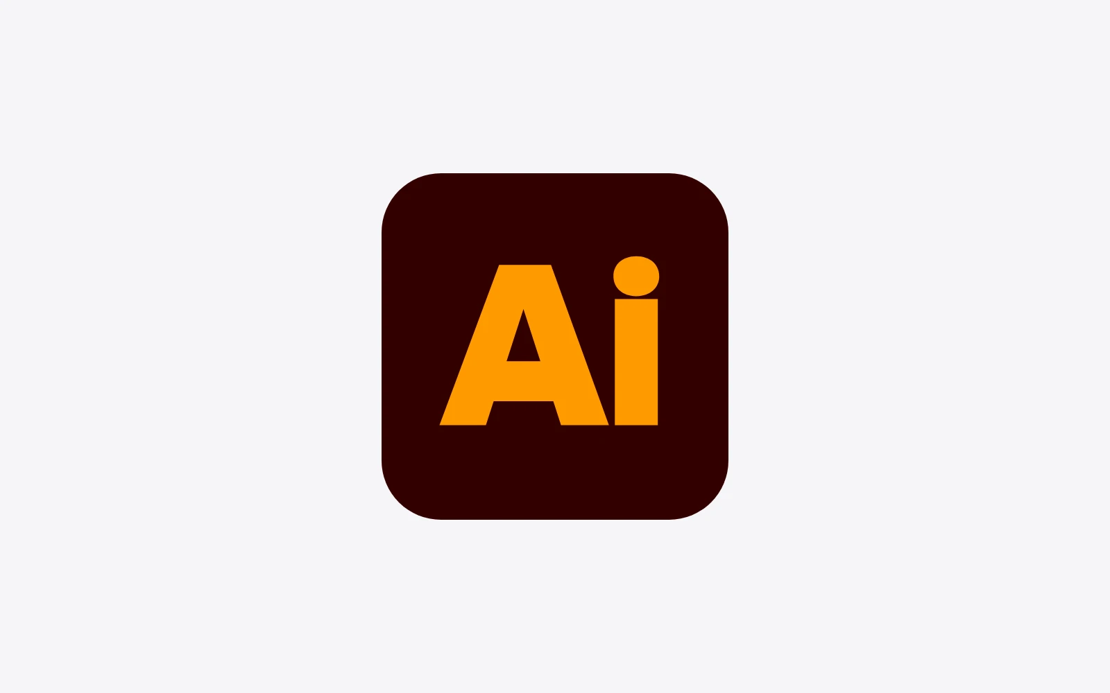 The Adobe Illustrator app logo, an orange Ai on a dark square
